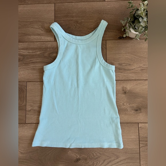 MOTHER Tops - MOTHER Move It The Chin Ups Tank Light Blue Size Small